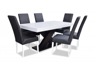 Stół Rozkładany S5 + 6 krzeseł K2