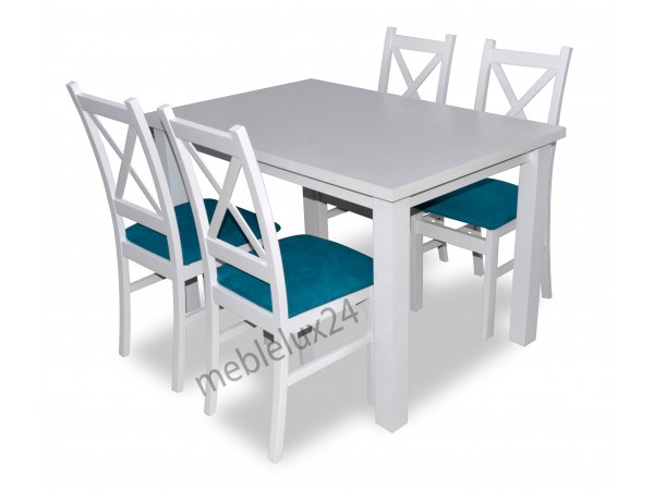 Zestaw Krzyżak stół+4 krzesła